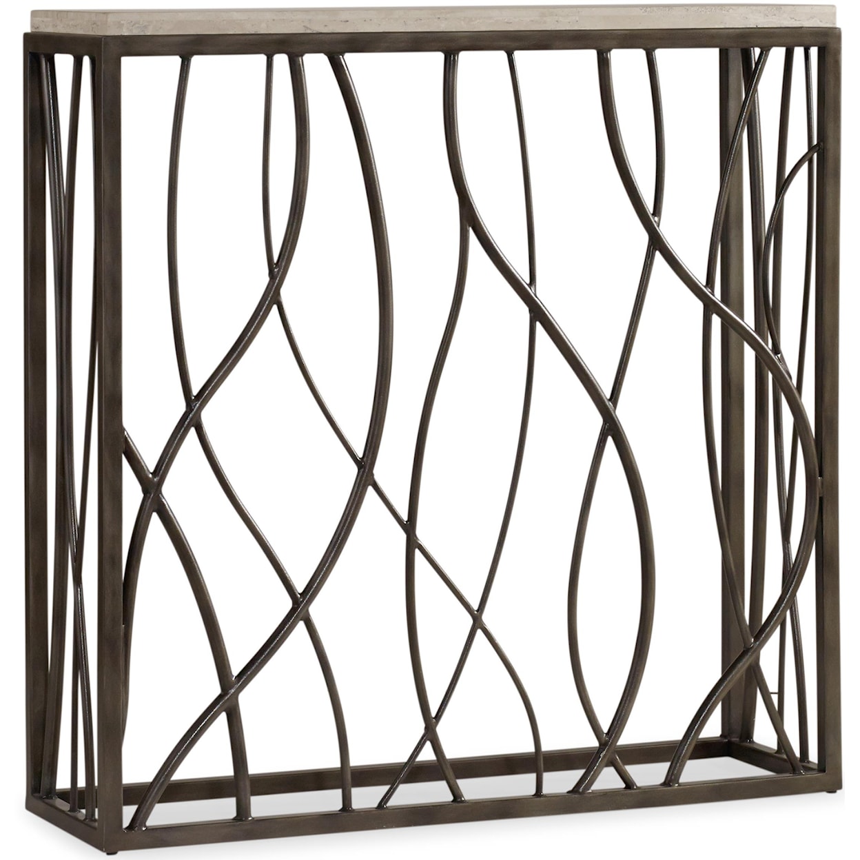 Hooker Furniture Living Room Accents Thin Metal Console