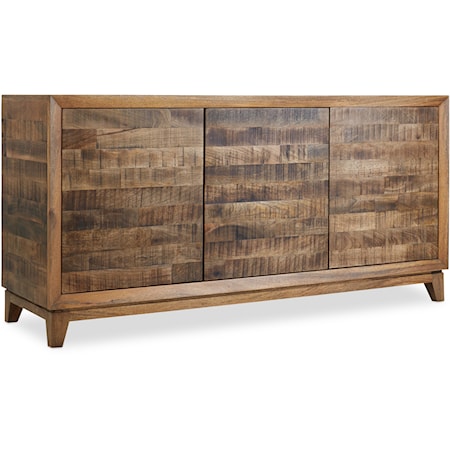 Transitional 64 Inch Entertainment Console with Touch Latch Doors