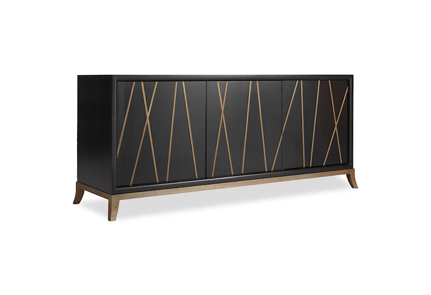 Living Room Accents 64 Inch Entertainment Console by Hooker Furniture at Alison Craig Home Furnishings