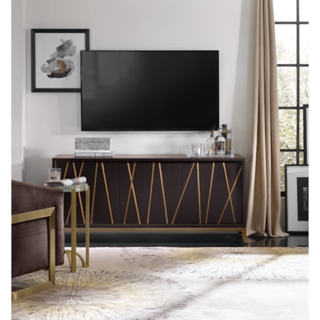 3-Door 64 Inch Entertainment Console