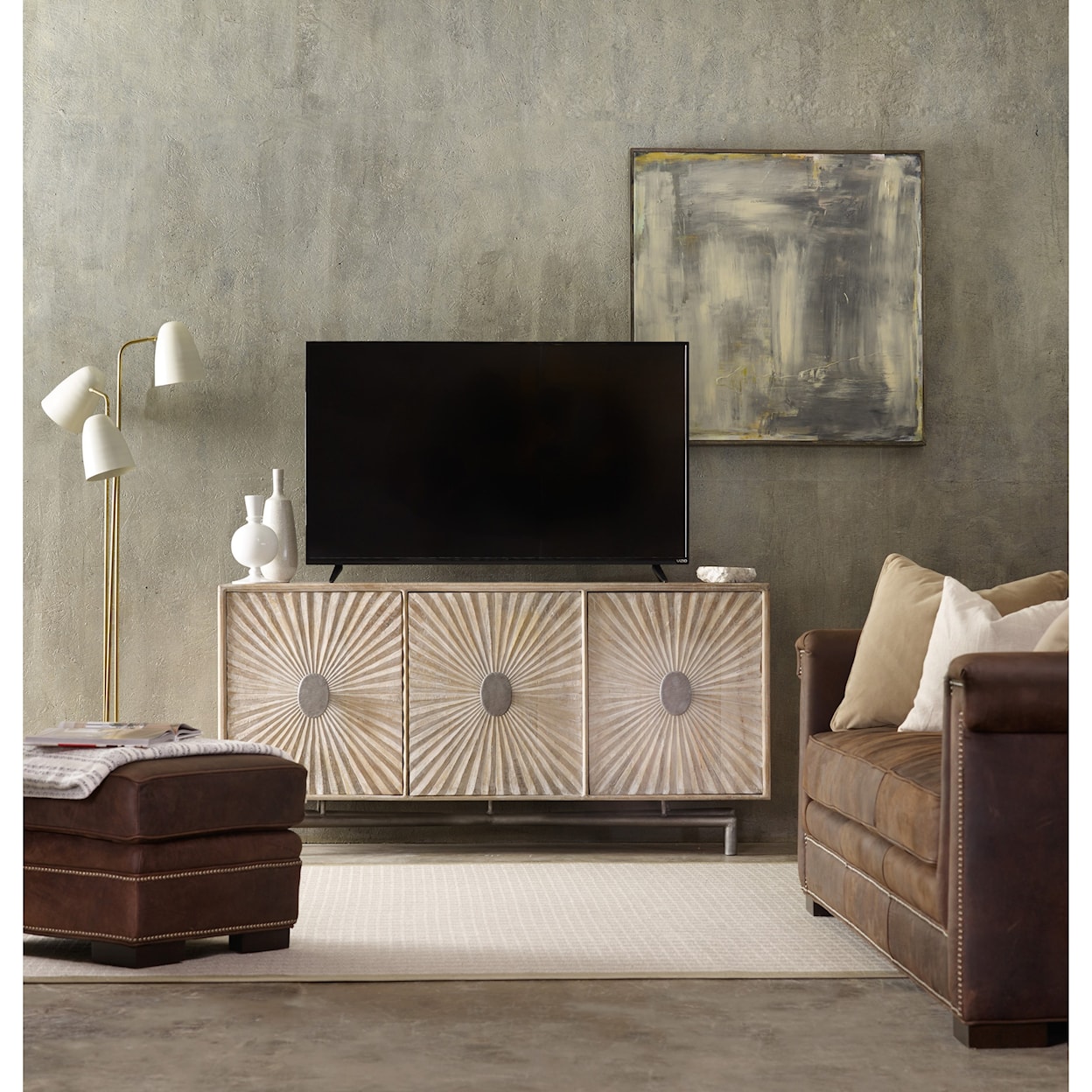 Hooker Furniture Living Room Accents 68 Inch Entertainment Console