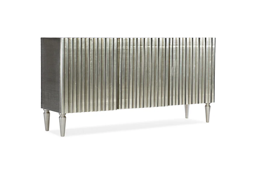 Living Room Accents German Silver Console by Hooker Furniture at Thornton Furniture