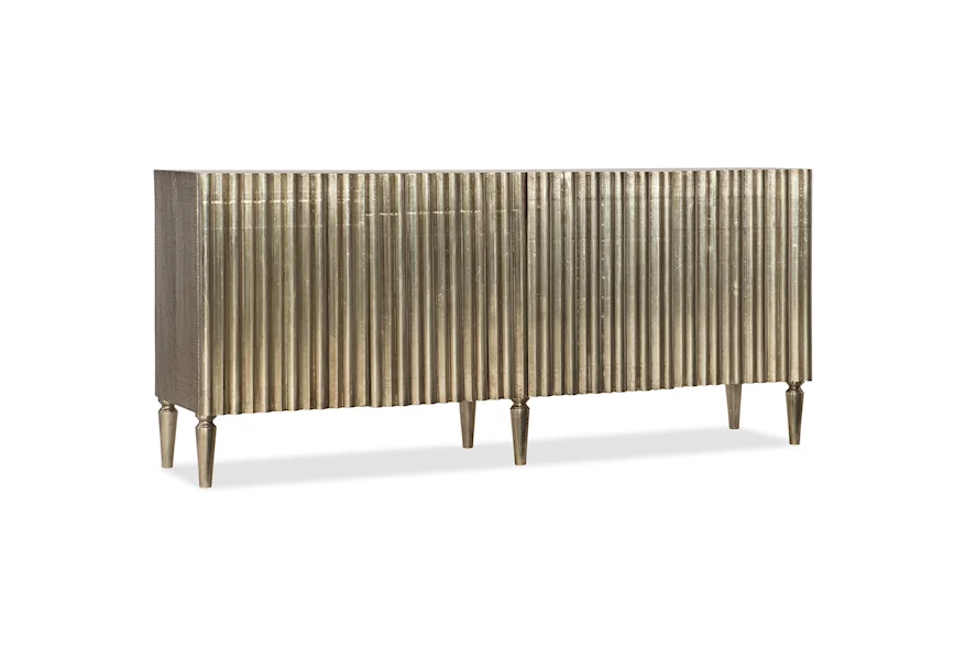 Living Room Accents German Silver Console by Hooker Furniture at Stoney Creek Furniture 