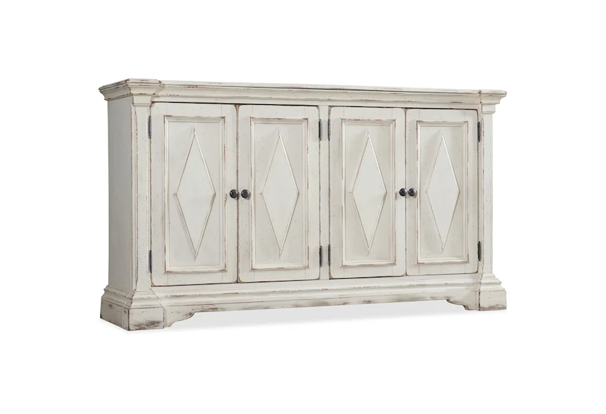 Living Room Accents Four-Door Cabinet by Hooker Furniture at Alison Craig Home Furnishings