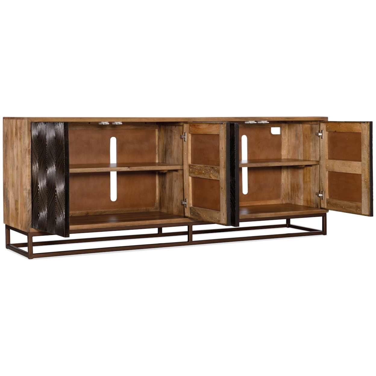 Hooker Furniture Living Room Accents Swirl Door Entertainment Console