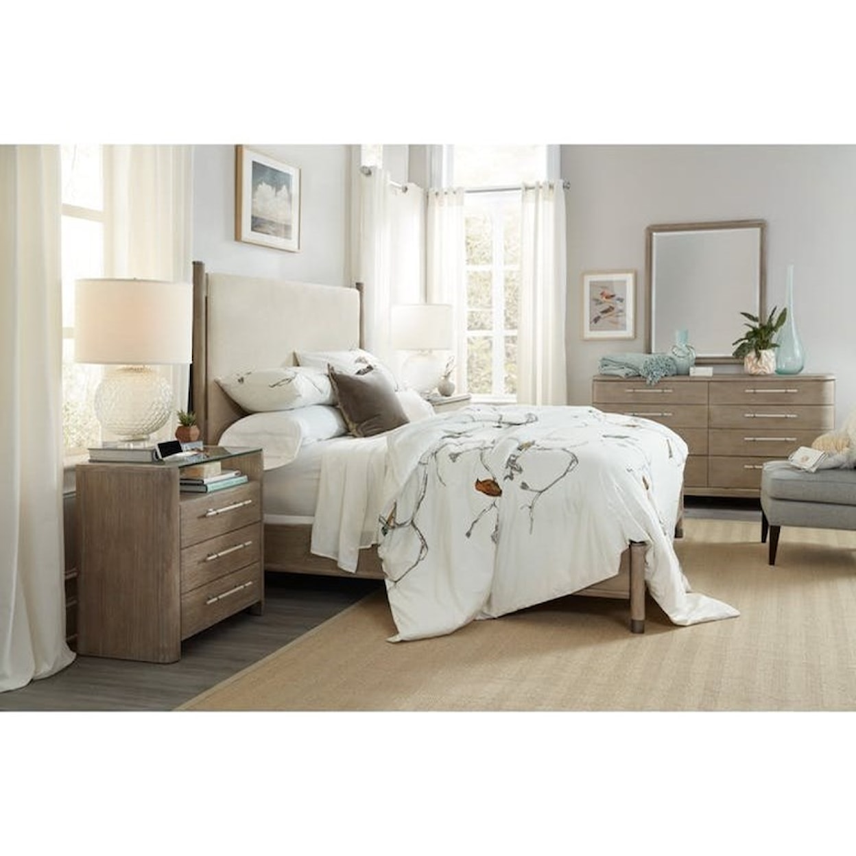 Hooker Furniture Affinity Queen Bedroom Group