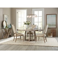 Transitional 5-Pc Dining Set with Removable Leaf