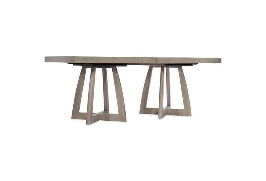 Affinity Rectangle Pedestal Dining Table by Hooker Furniture at Janeen's Furniture Gallery