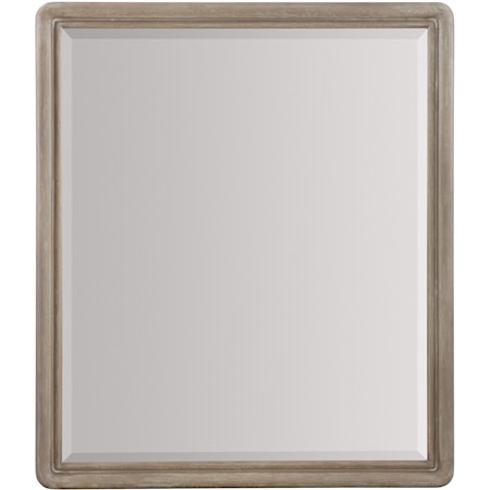 Transitional Dresser Mirror with Beveled Glass