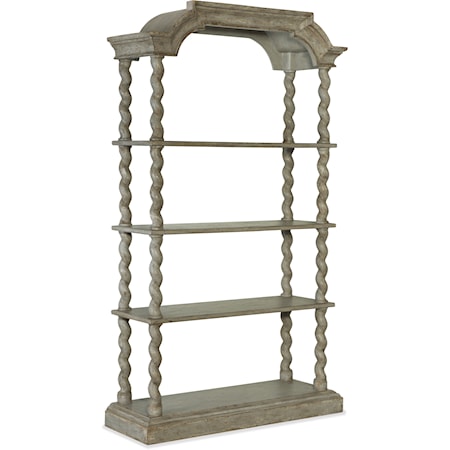 Transitional 4-Tier Lettore Etagere