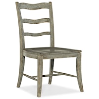 Transitional Ladder Back Side Chair