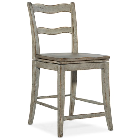 Ladder Back Swivel Counter