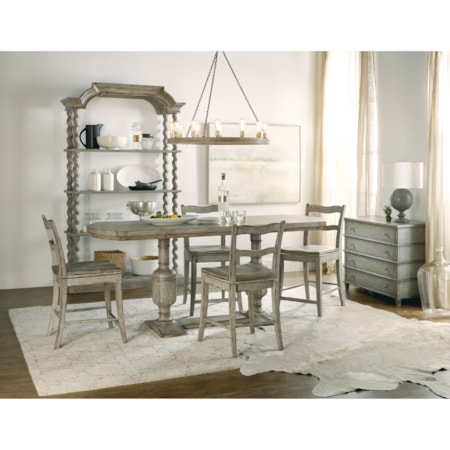 Ladder Back Swivel Counter