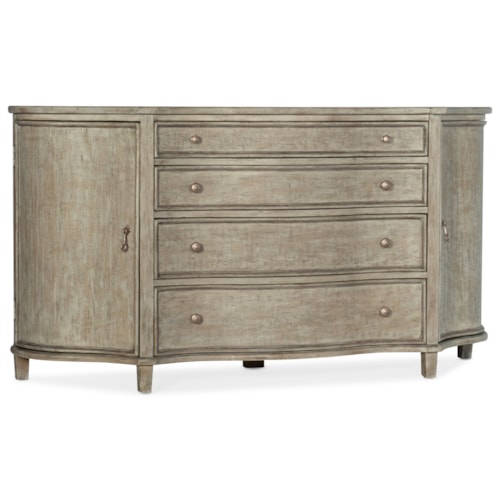 Transitional Polingnano Buffet with Silverware Storage