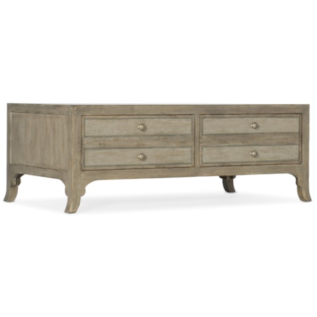 2-Drawer Rectangular Cocktail Table