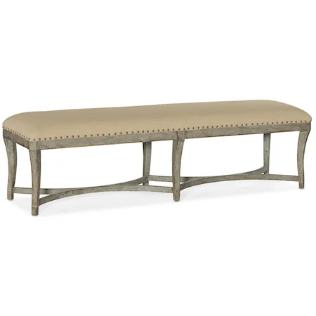 Panchina Bed Bench with Nailhead Trim