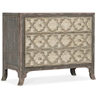 Bellissimo 3-Drawer Bachelors Chest with Built-In Outlet and Touch Lighting