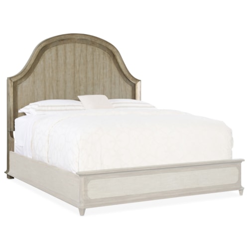 Lauro King-Cal King Panel Headboard with Aluminum Trim