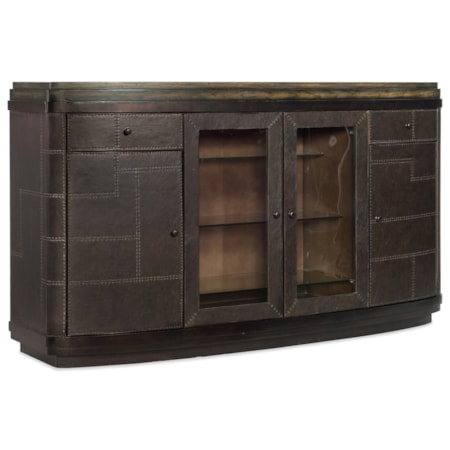 Rustic His and Her Bar with Wine Bottle Storage