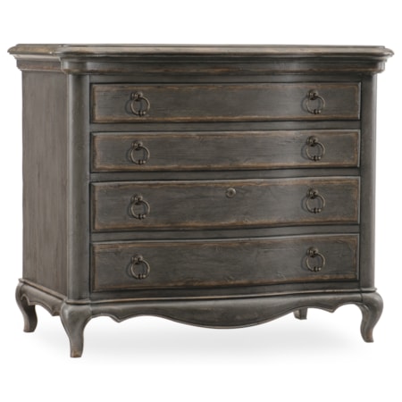 Lateral File with One Locking File Drawer