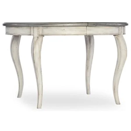 48in Round Leg Table with 1-20in leaf