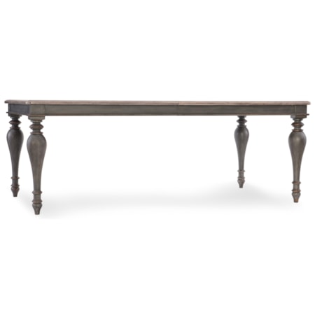 Rectangle Leg Table w/2-20 in leaves