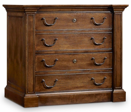 Traditional Lateral File with 2 Locking File Drawers