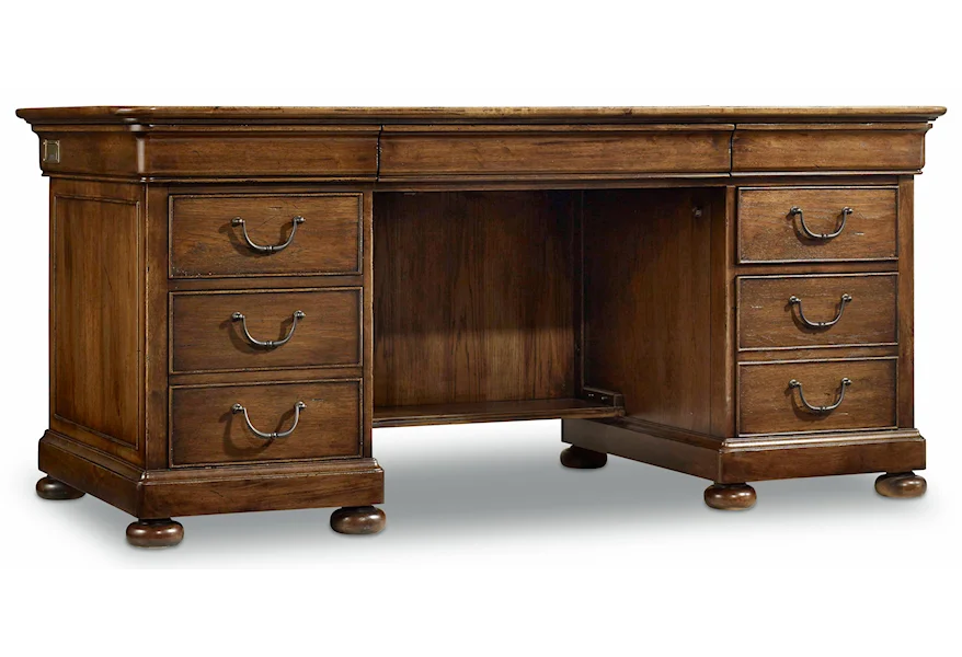 Archivist Executive Desk by Hooker Furniture at Miller Waldrop Furniture and Decor