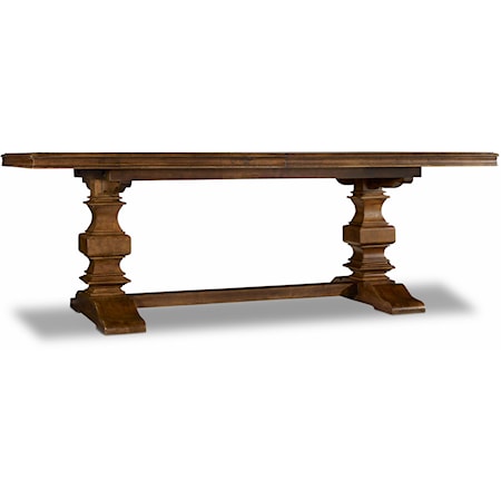 Trestle Table with 2 18" Leaves