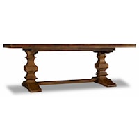 Trestle Table with 2 18" Leaves