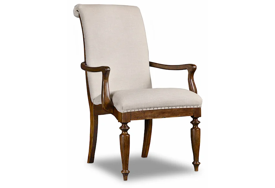 Archivist Upholstered Arm Chair by Hooker Furniture at Zak's Home
