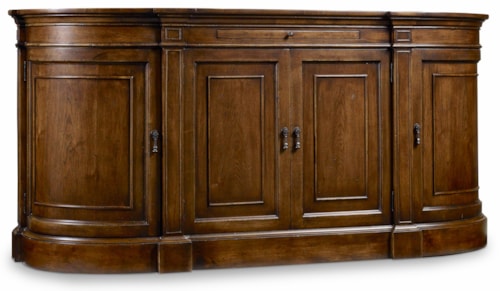 Traditional 4-Door Sideboard with Adjustable Shelves
