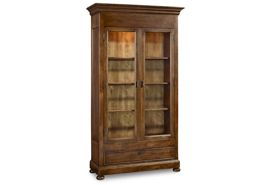 Archivist Display Cabinet by Hooker Furniture at Janeen's Furniture Gallery