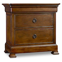 Traditional 3-Drawer Nightstand with Touch Dimmer Switch