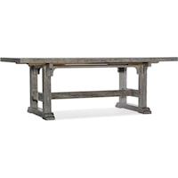 Farmhouse Rectangular Dining Table with Two 22in Leaves