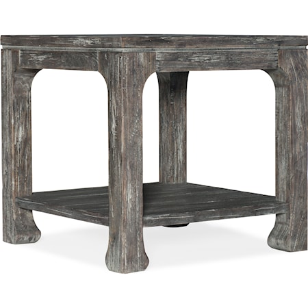 Rustic Square End Table