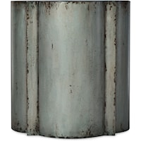 Industrial Aluminum End Table