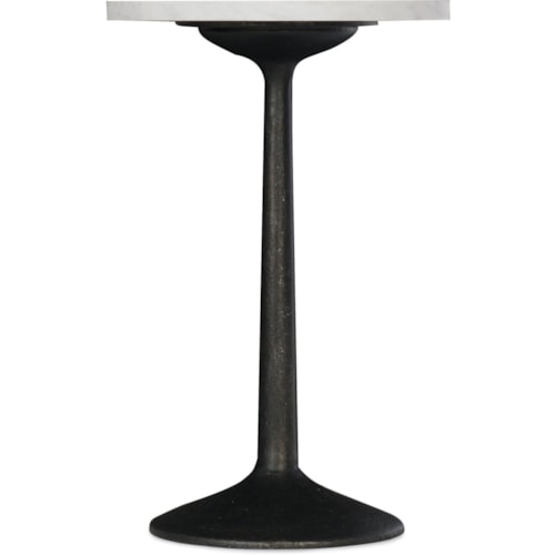 Transitional Round Martini Table with Marble Top