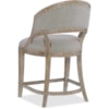 Hooker Furniture Boheme Garnier Barrel Back Counter Stool