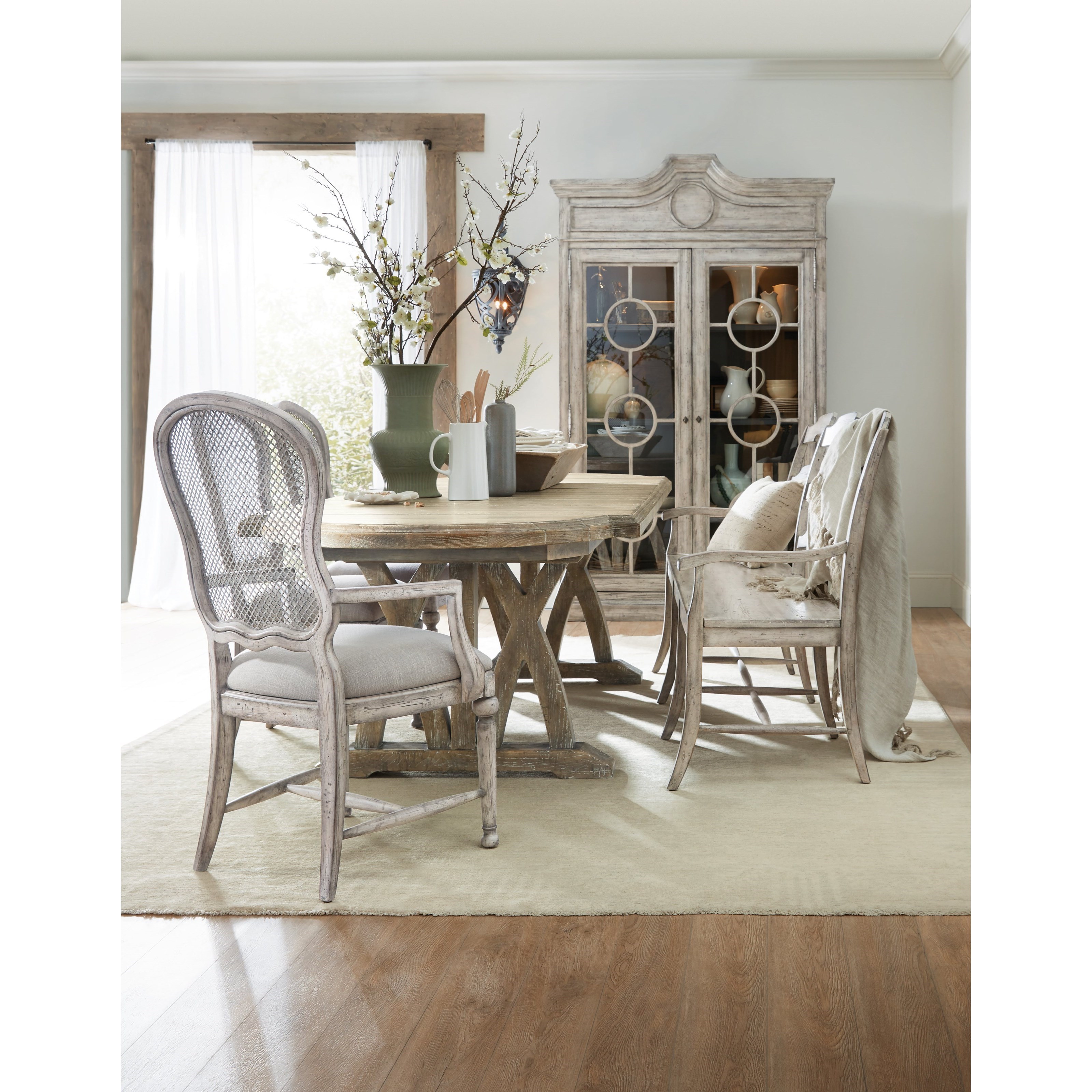 Pengrove Modern Farmhouse Round Dining Table — World Interiors