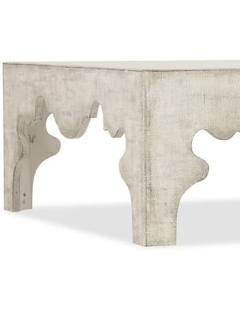 Linen Covered Cocktail Table