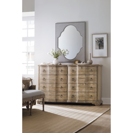 Nourmand Linen Wrapped Mirror