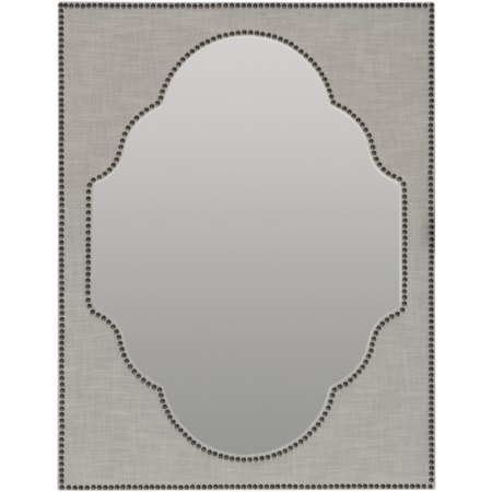 Nourmand Linen Wrapped Mirror
