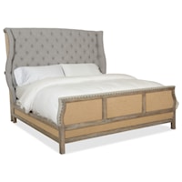 Bon Vivant De-Constructed California King Upholstered Bed