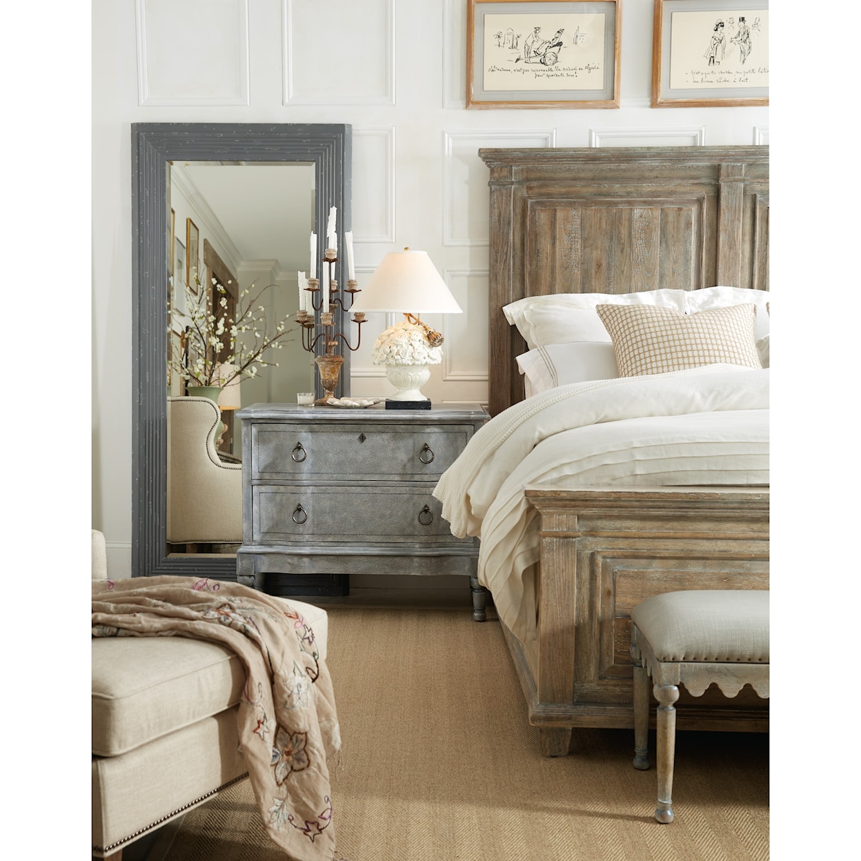 Hooker Furniture Boheme Queen Panel Bed