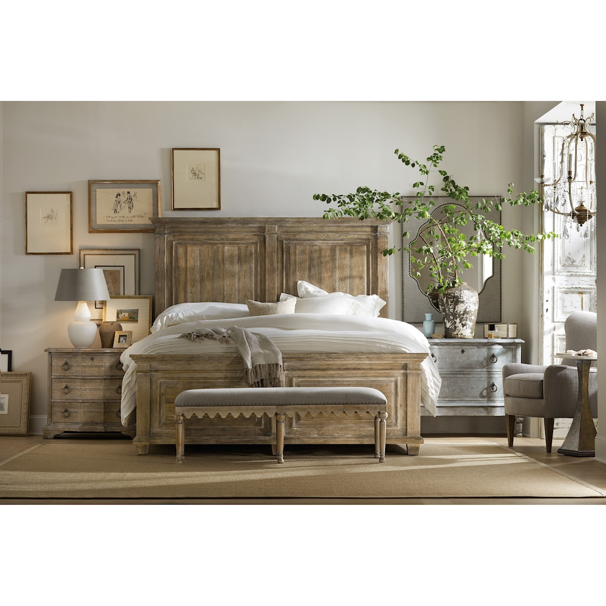 Hooker Furniture Boheme California King Panel Bed