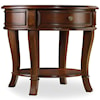 Hooker Furniture Brookhaven 1-Drawer Round Lamp Table