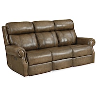 Traditional Power Reclining Sofa with Power Headrest