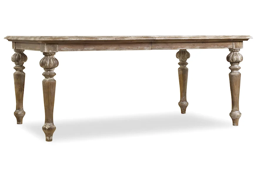 Chatelet Rectangle Leg Dining Table by Hooker Furniture at Miller Waldrop Furniture and Decor