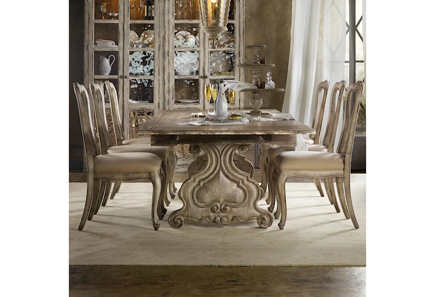 Chatelet 7 Piece Dining Set by Hooker Furniture at Miller Waldrop Furniture and Decor